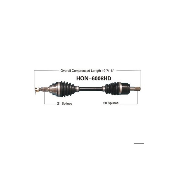 Wide Open Heavy Duty CV Axle for HONDA HD FRONT RIGHT TRX500FORE/RUB/650/680/RI HON-6008HD - main